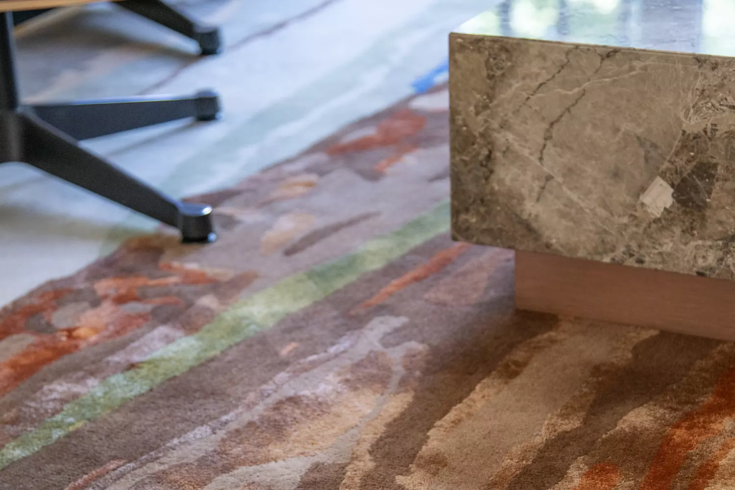 Teck A deconstructed mine rug