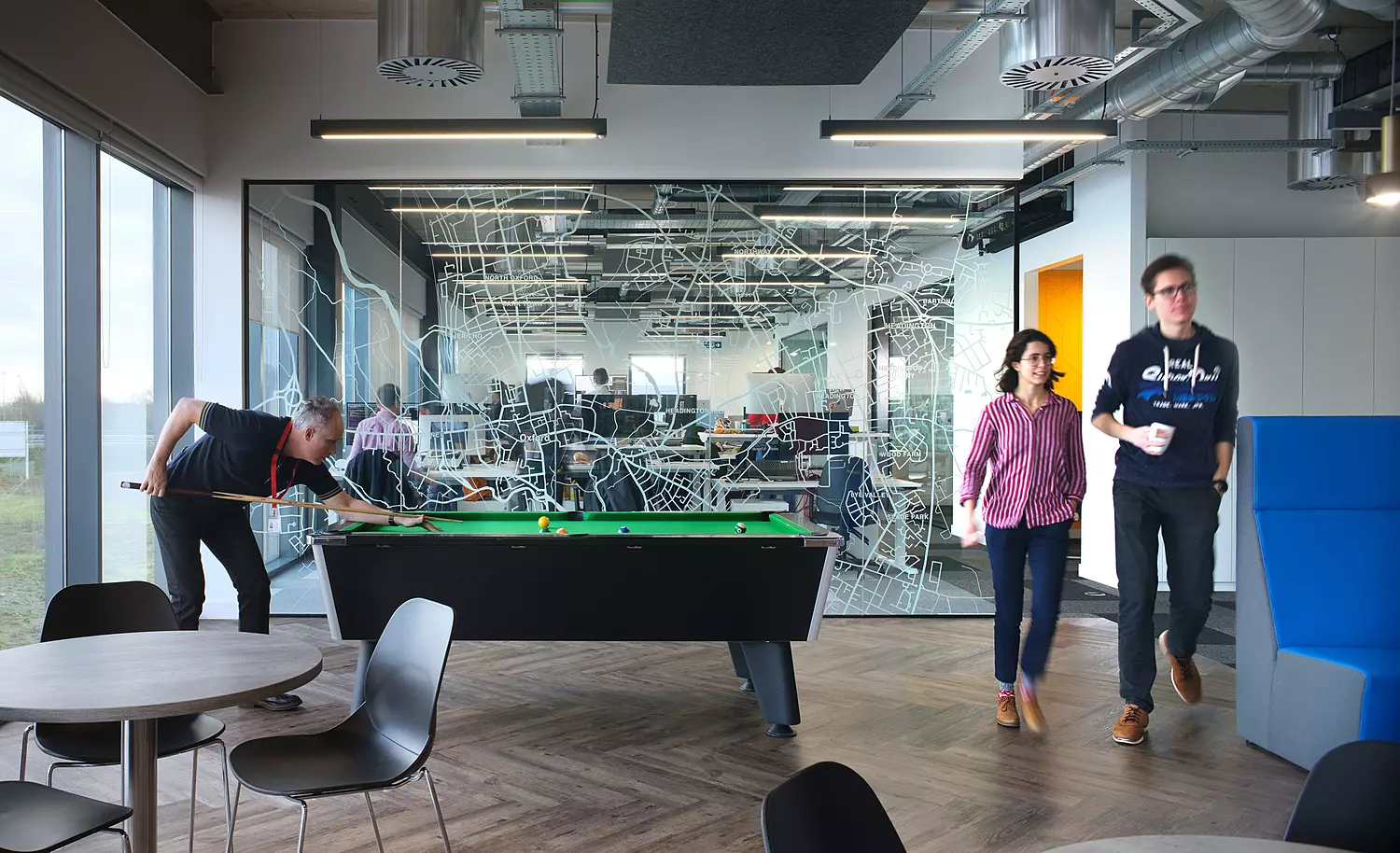 Perspectum's office games room for collaboration and fun