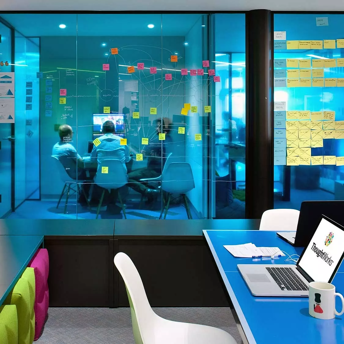 Thoughtwork's colourful office design