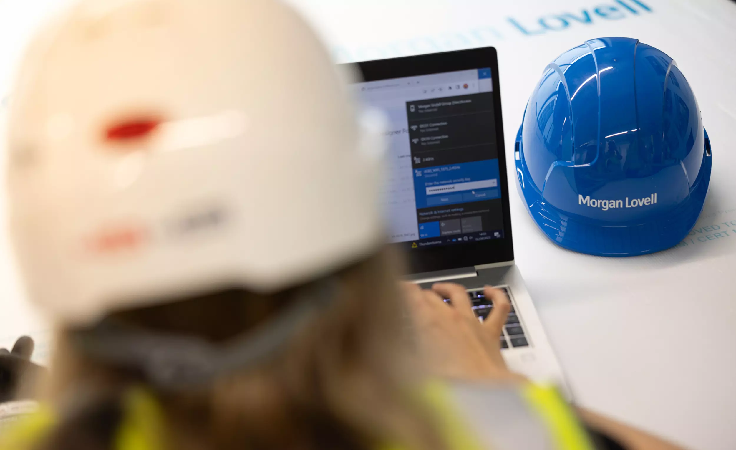 Morgan Lovell hard hat