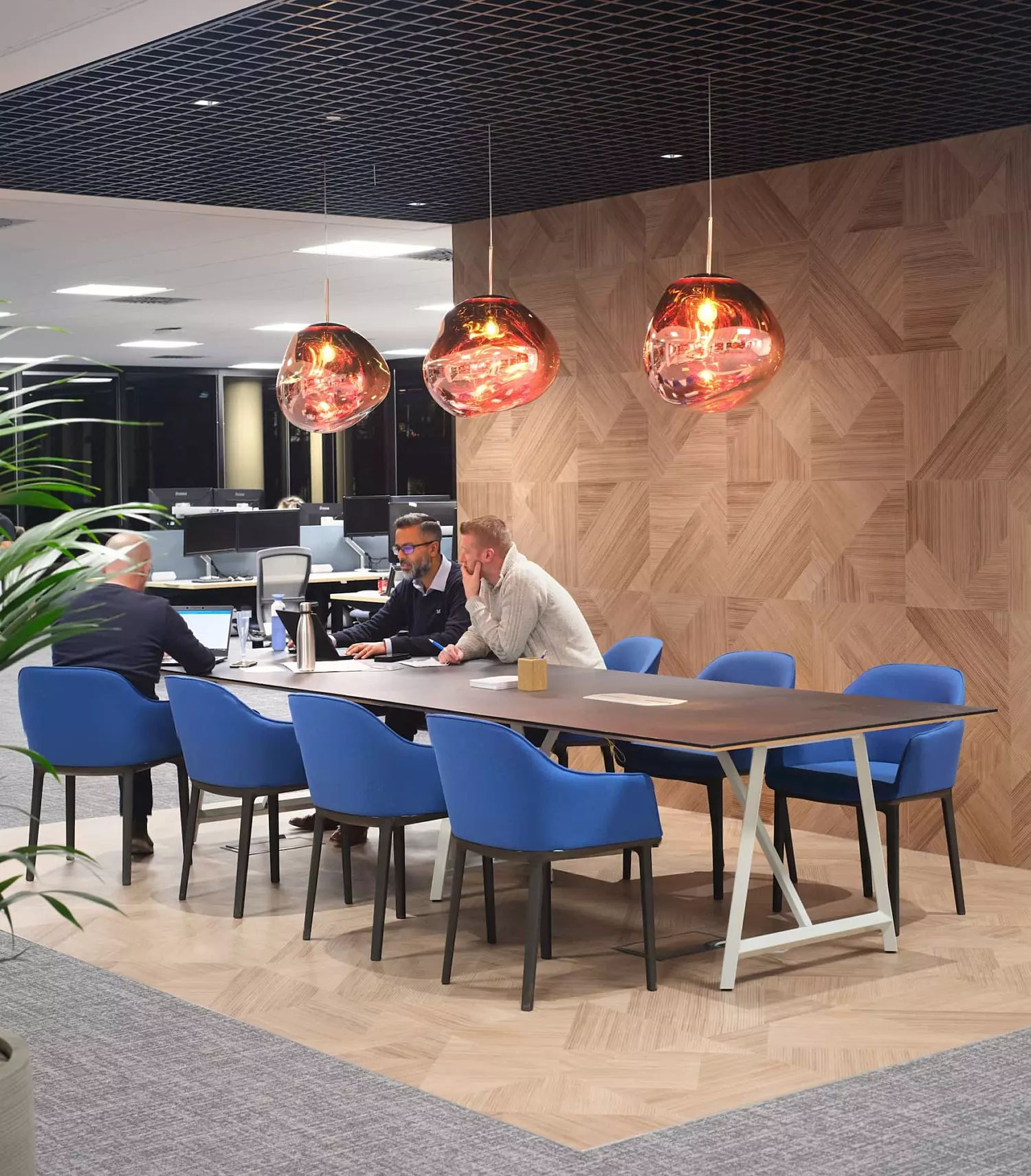 Casual office meeting space